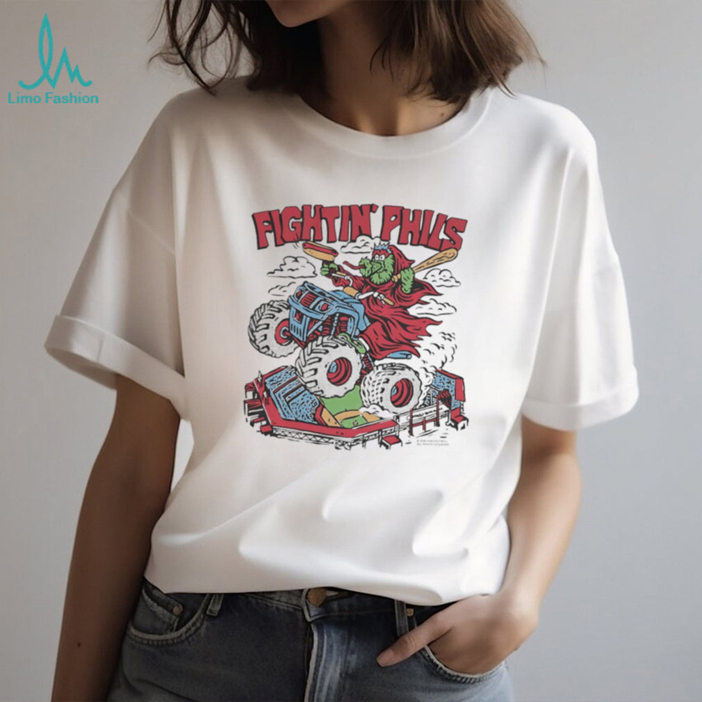 Fightin’ Phils Monster Truck Stadium Mascot Graphic T Shirt