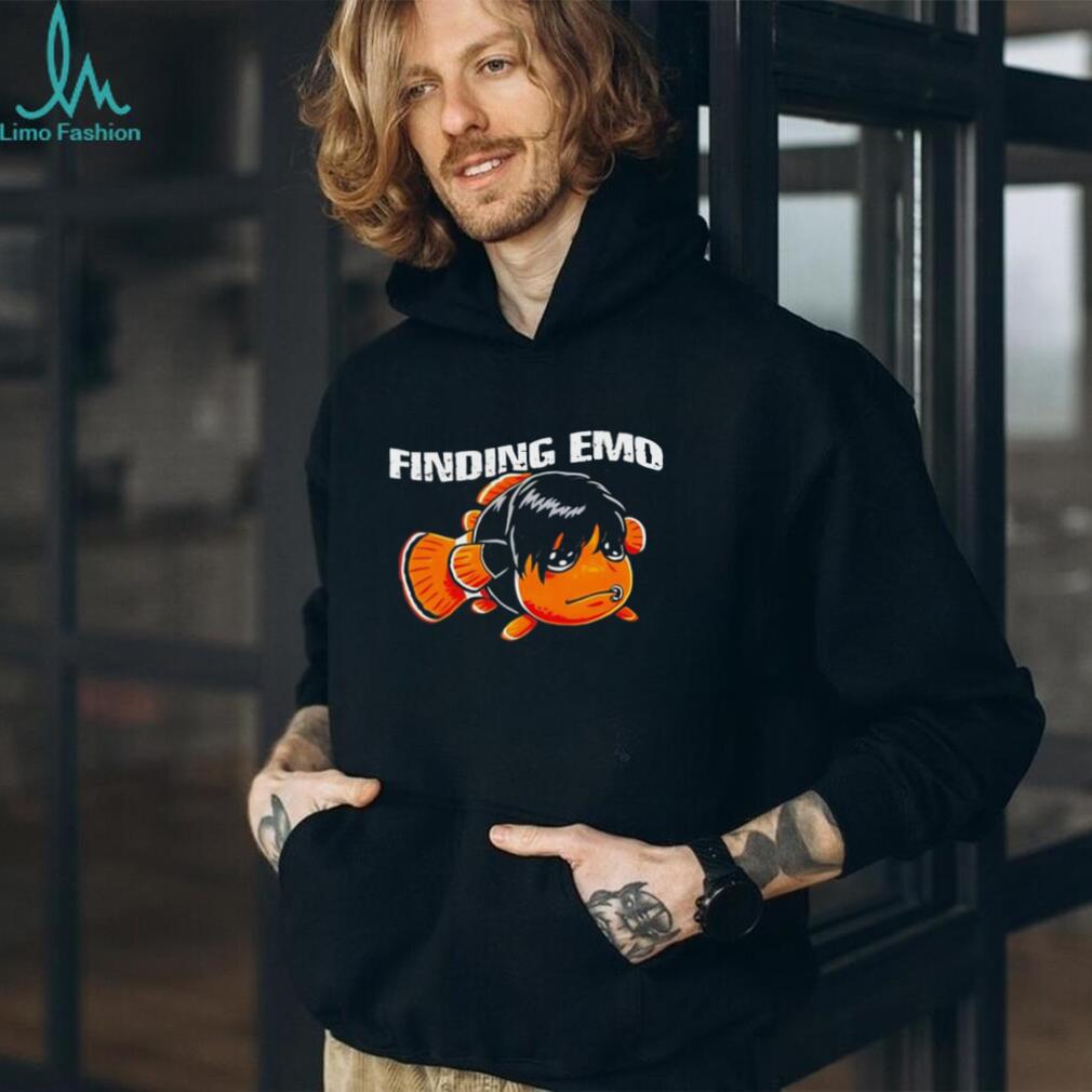 Finding Emo Funny Sad Clownfish Parody Graphic T Shirt