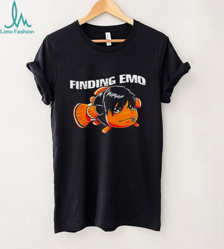 Finding Emo Funny Sad Clownfish Parody Graphic T Shirt