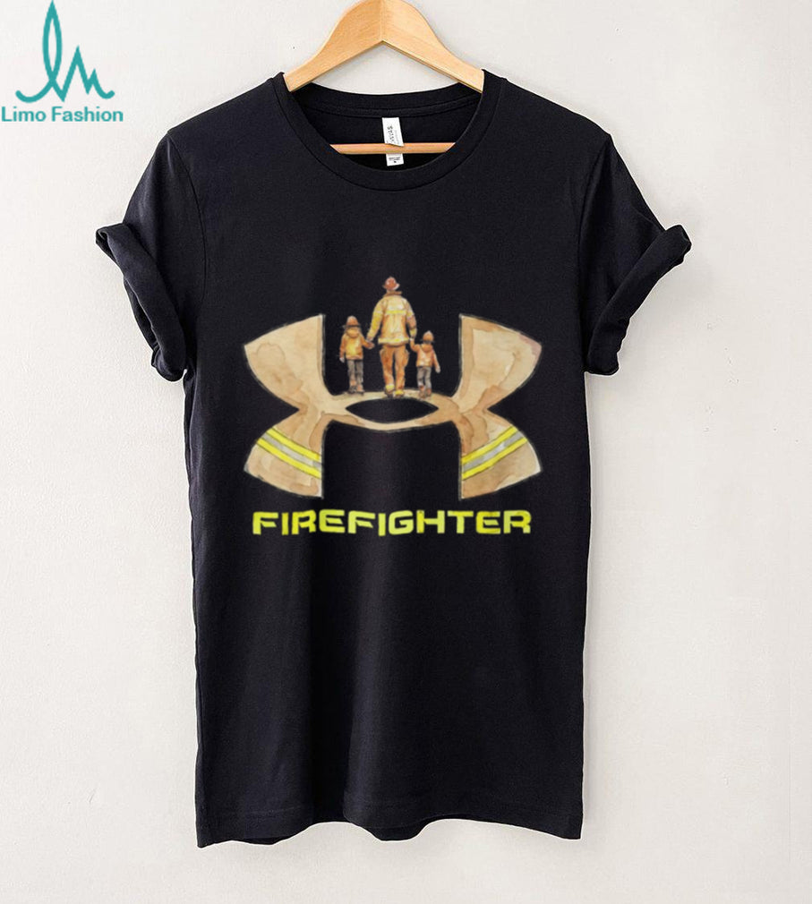 Firefighter Dad and Kids “Follow My Lead” Fire Rescue T Shirt