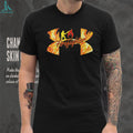 Firefighter Flame Logo Graphic T Shirt