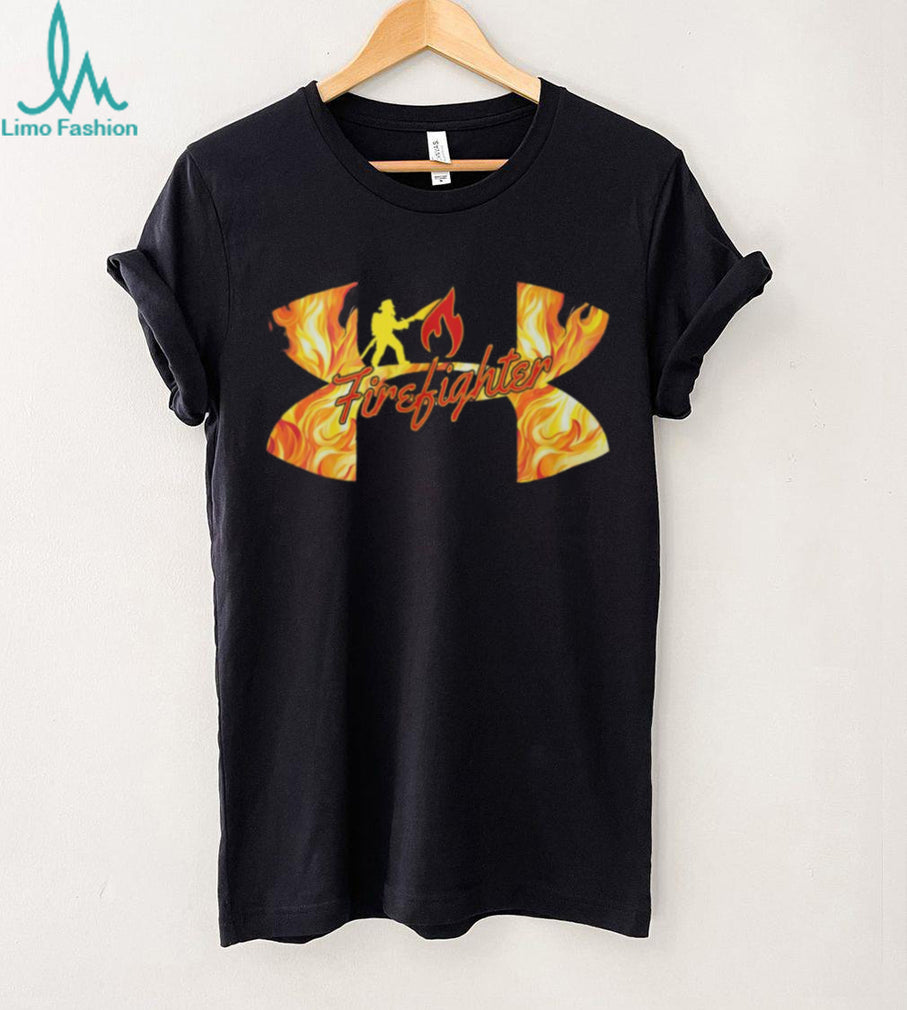 Firefighter Flames Graphic Duty & Honor Athletic T Shirt