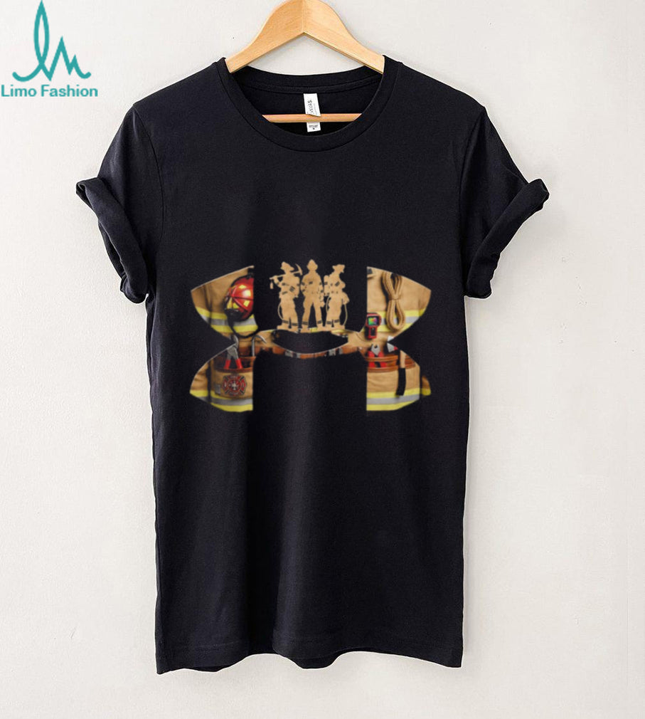 Firefighter Gear Silhouette First Responder Support T Shirt