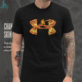 First Responder Fireman Kneeling Flame Graphic T Shirt