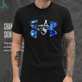 Fishing Blue Marble Graphic Logo Sport T Shirt