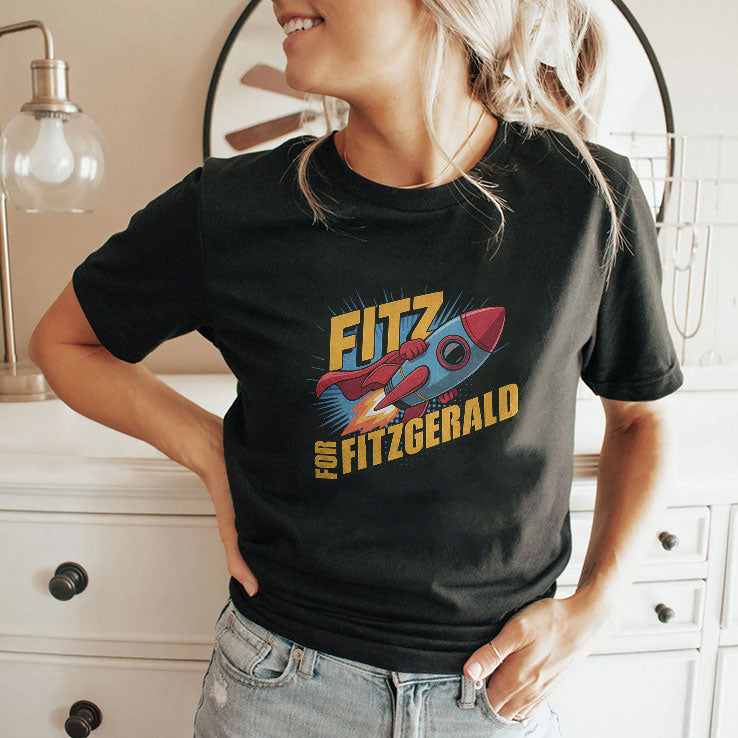 Fitz For Fitzgerald Rocketship T Shirt