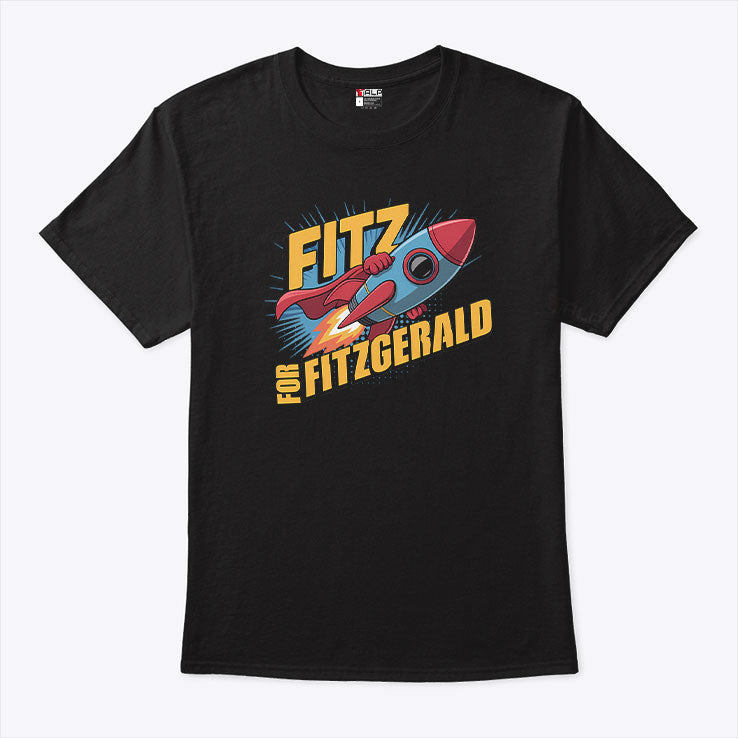 Fitz For Fitzgerald Rocketship T Shirt