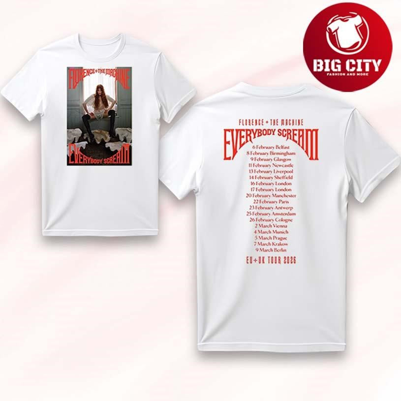 Florence And The Machine Tour 2026 Two Sided Shirt