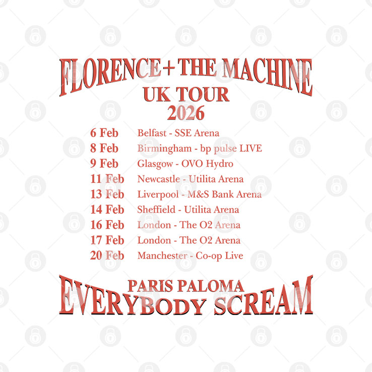 Florence And The Machine UK Tour 2026 Shirt