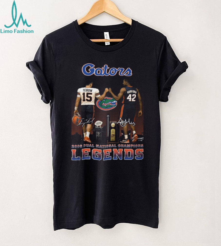 Florida Gators 2006 Dual National Champions Tebow & Horford Legends T Shirt