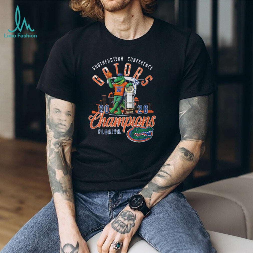 Florida Gators 2026 SEC Basketball Champions Mascot Trophy Shirt