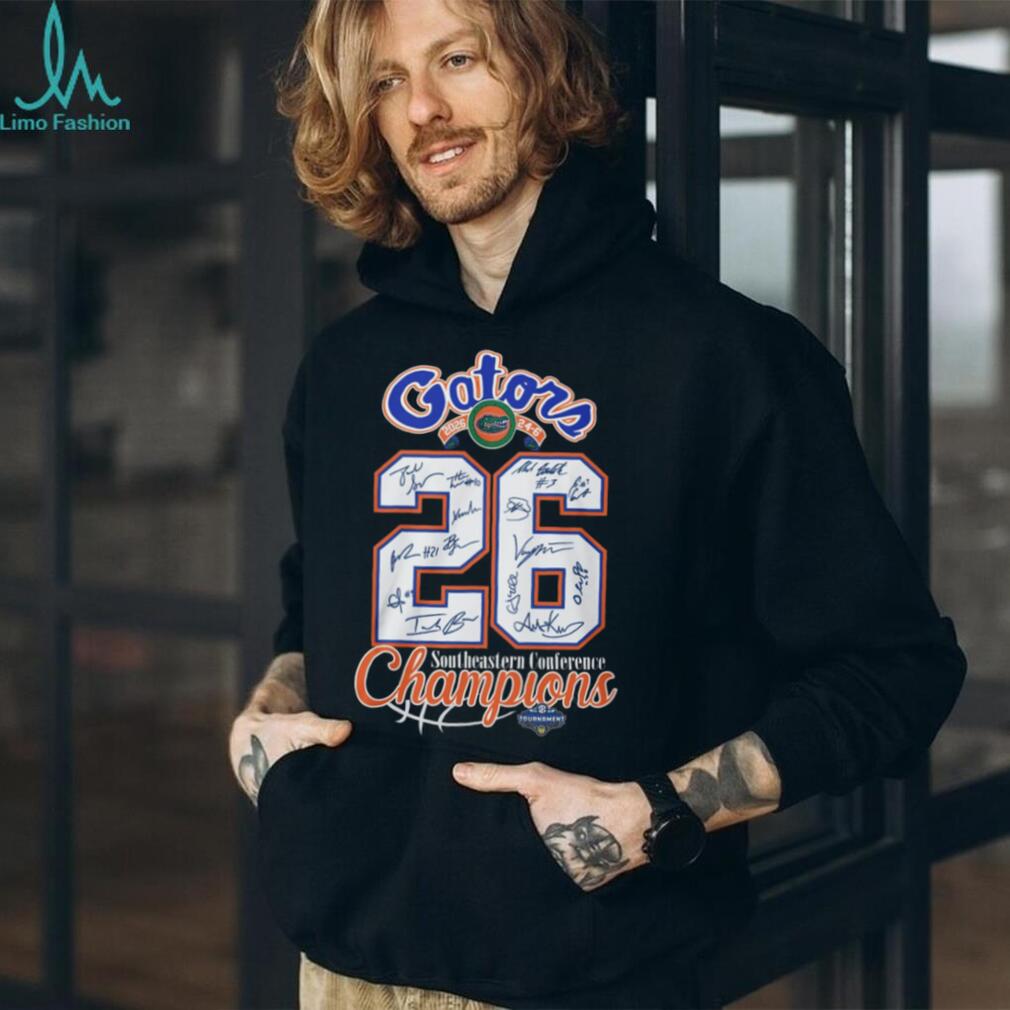 Florida Gators 2026 SEC Tournament Champions Signatures T Shirt