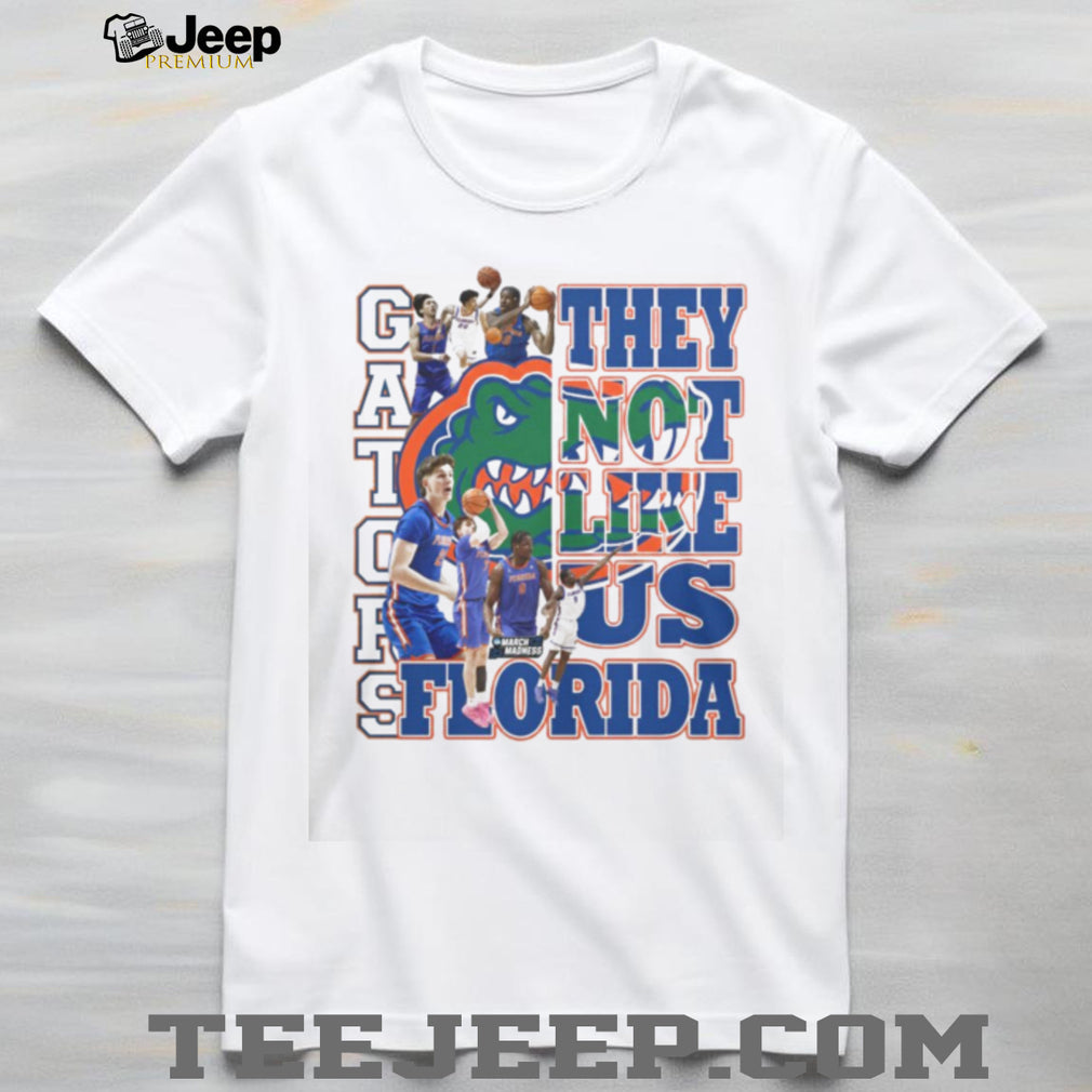 Florida Gators Basketball “They Not Like Us” March Madness White T Shirt