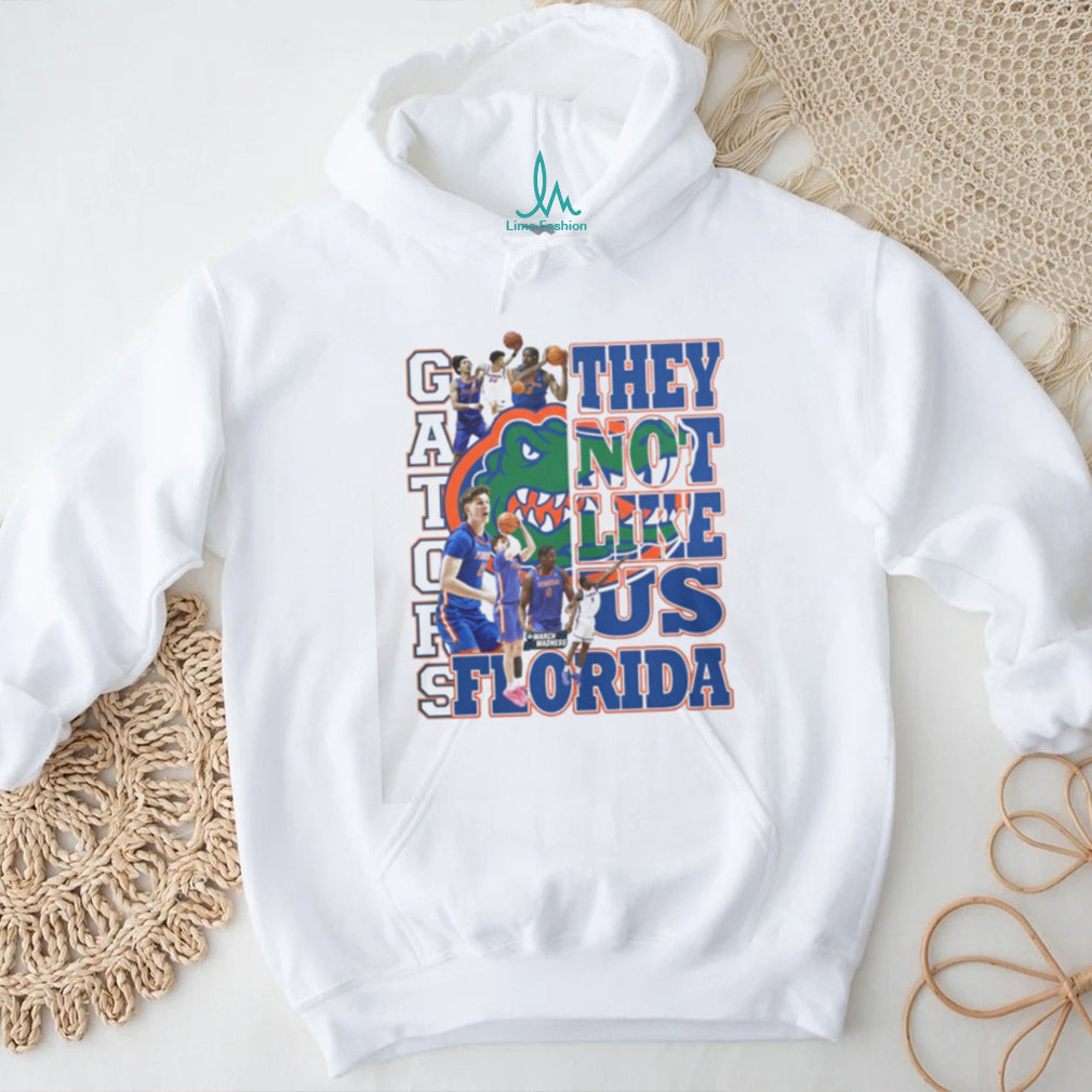 Florida Gators Basketball “They Not Like Us” March Madness White T Shirt