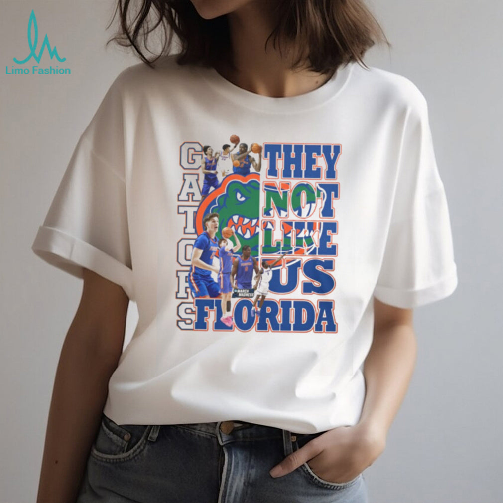 Florida Gators Basketball “They Not Like Us” March Madness White T Shirt