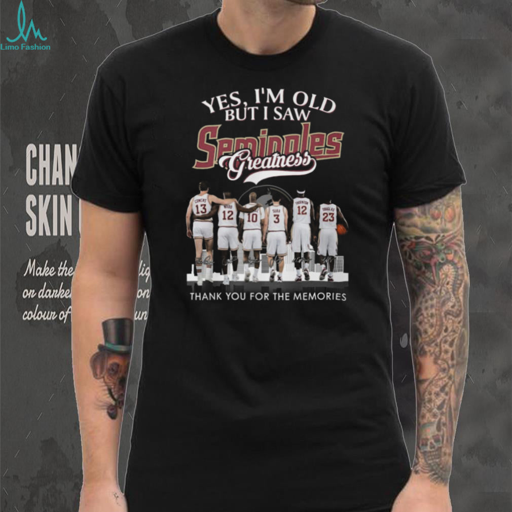 Florida State Seminoles Basketball Greatness Legend Signatures Memories T Shirt