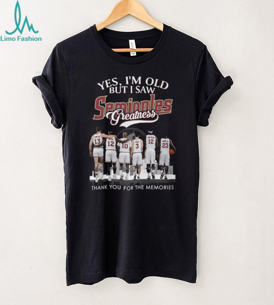 Florida State Seminoles Basketball Greatness Legend Signatures Memories T Shirt