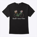 Flourish Dream Thrive Floral Bike Subtle 8647 Trump Resist T Shirt