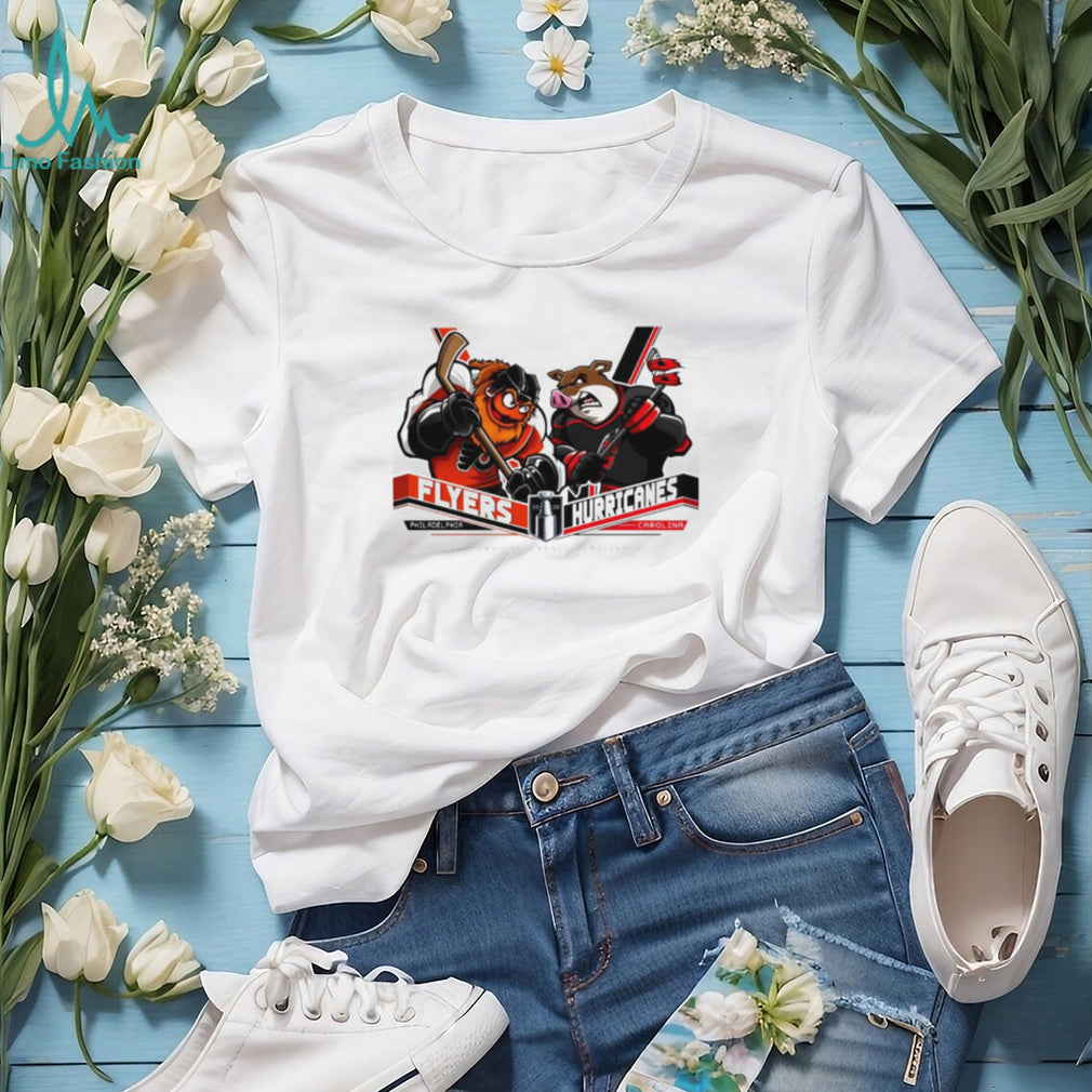 Flyers vs Hurricanes Eastern Conference Semifinals Gritty Mascots Hockey T Shirt