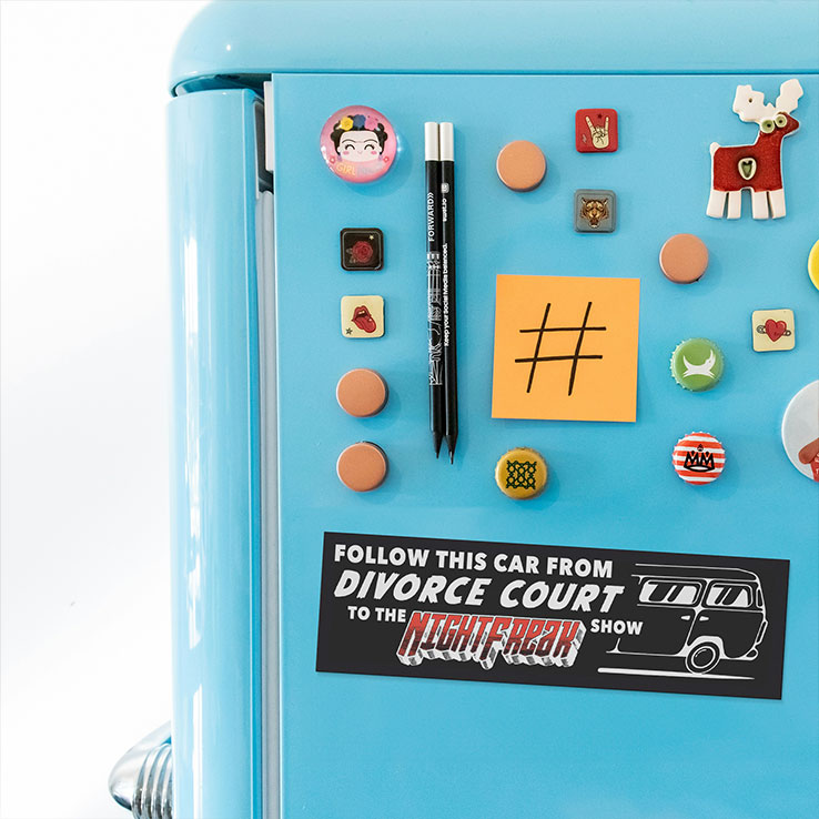 Follow This Car From Divorce Court To The Nightfreak Show Car Magnet