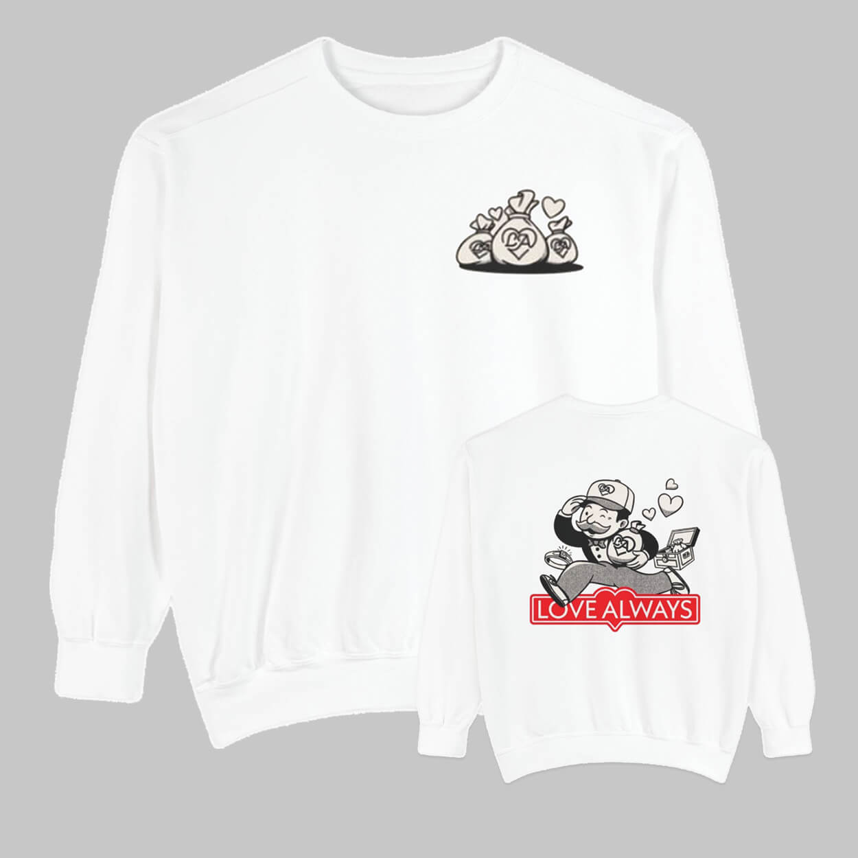 [Font + Back] Love Always Money Shirt