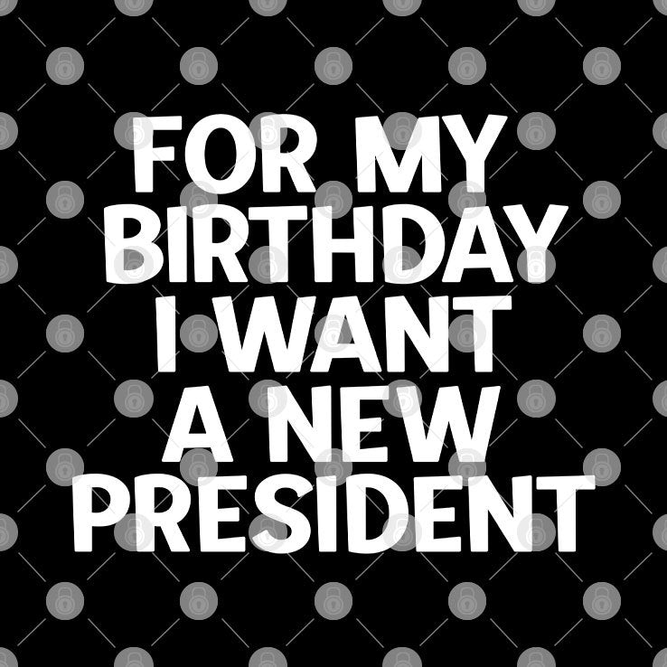 For My Birthday I Want A New President Shirt