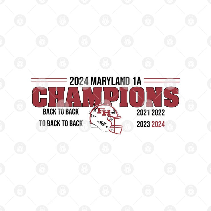 Fort Hill Sentinels 2024 Maryland State Championship Back To Back To Back To Back Shirt