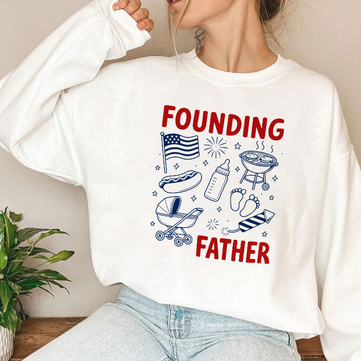 Founding Father 4th Of July Couple T Shirt