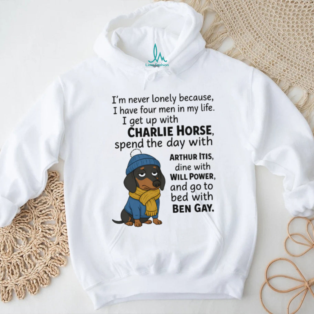 Four Men in My Life Funny Senior Humor Dachshund T Shirt