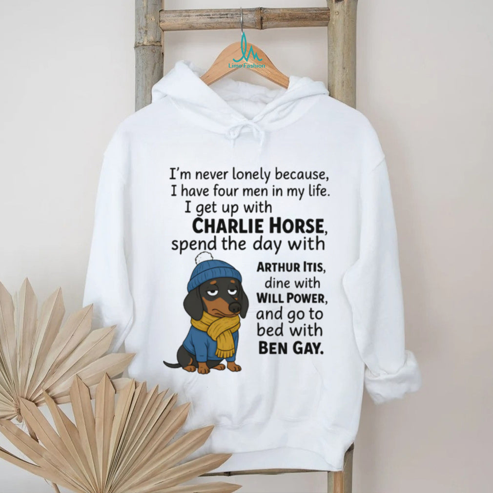 Four Men in My Life Funny Senior Humor Dachshund T Shirt