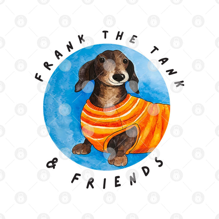 Frank The Tank & Friends Dachshund T Shirt