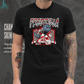 Fredzilla Hockey Goalie Monster Mascot Funny Sports Graphic T Shirt