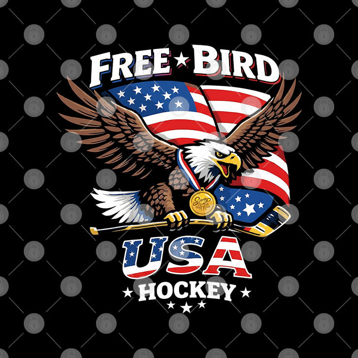Free Bird USA Hockey Gold Medal Shirt