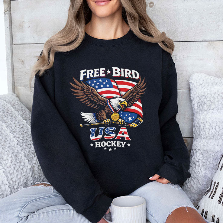 Free Bird USA Hockey Gold Medal Shirt