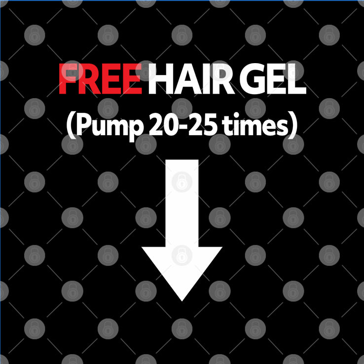 Free Hair Gel Pump 20-25 Times T Shirt