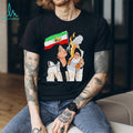 Free Iran Political Activism Lion and Sun Flag Resistance Graphic Shirt