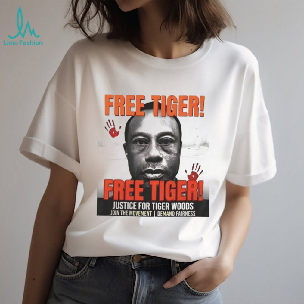 Free Tiger Justice For Tiger Woods Golf Movement T Shirt