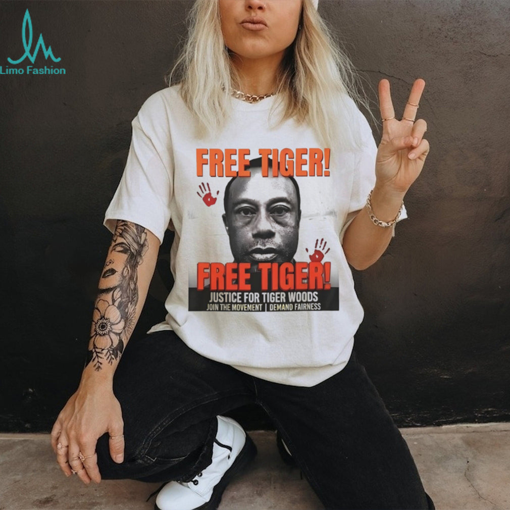 Free Tiger Justice For Tiger Woods Golf Movement T Shirt