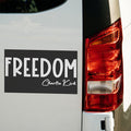 Freedom Charlie Kirk Car Magnet