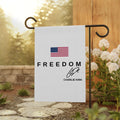 Freedom Charlie Kirk Garden Flag