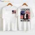 [Front+Back] Charlie Kirk Legends American Never Die Shirt