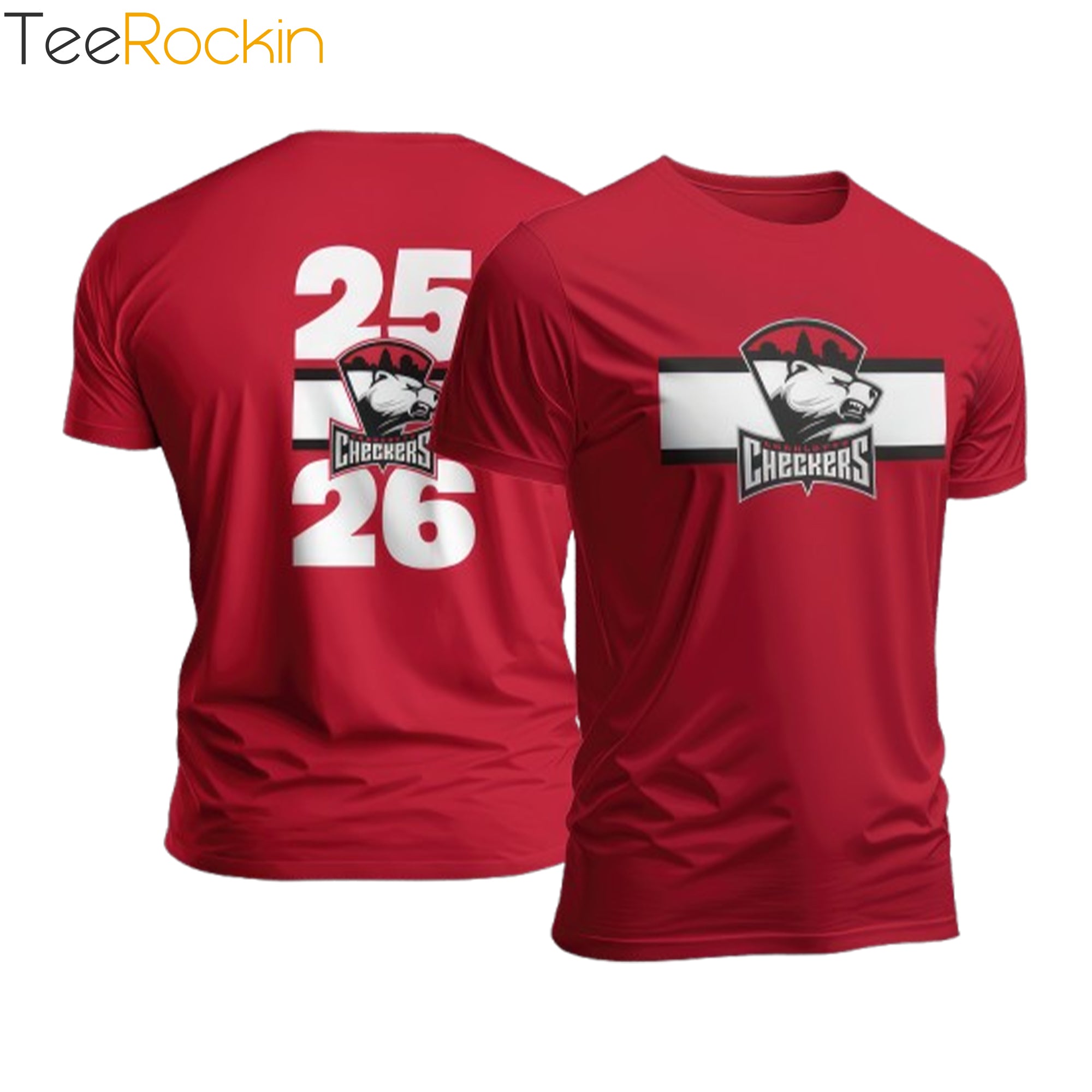 [Front+Back] Charlotte Checkers Hockey 25 26 Shirt