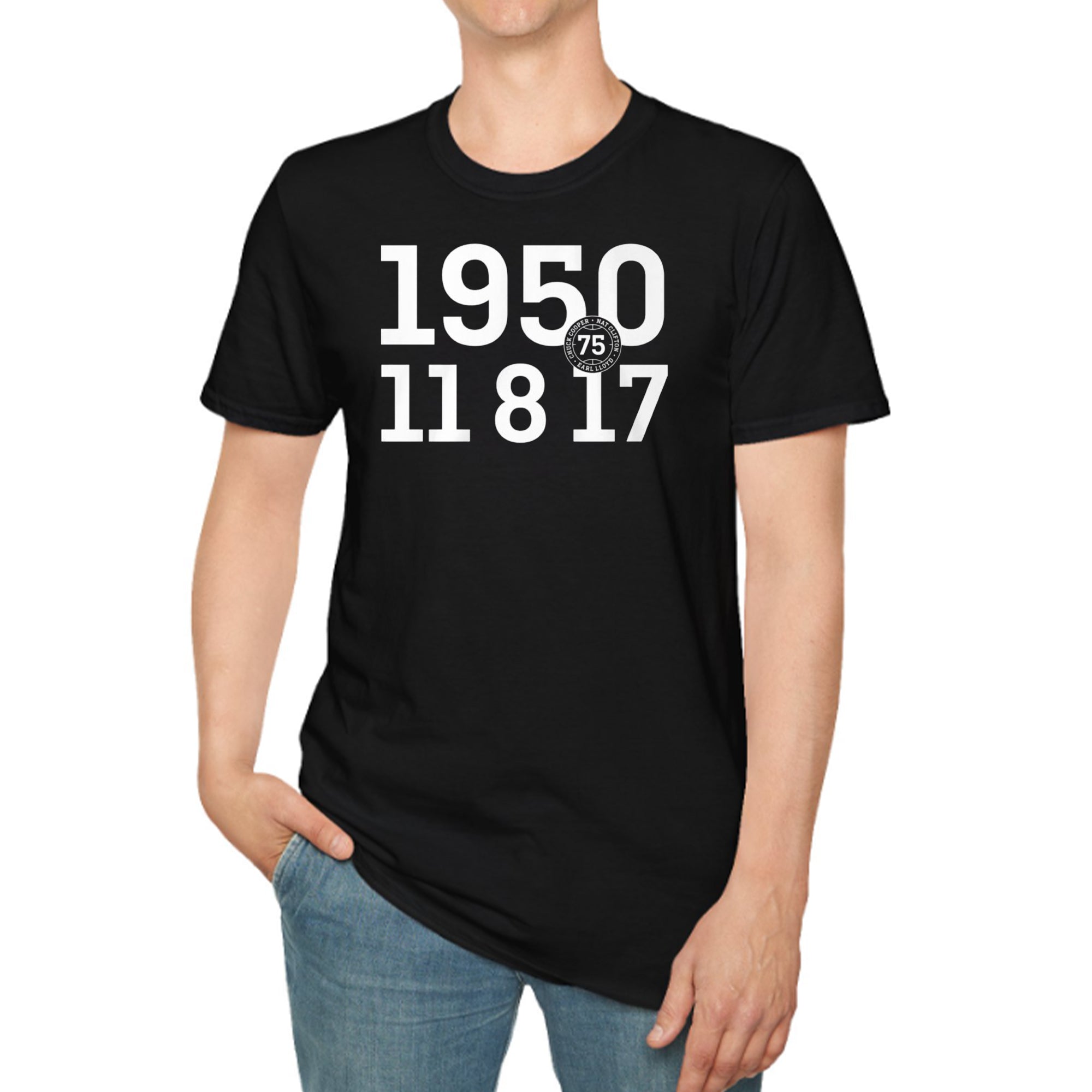 [Front+Back] Chuck Cooper Nat Clifton Earl Lloyd 1950 11-8-17 Shirt