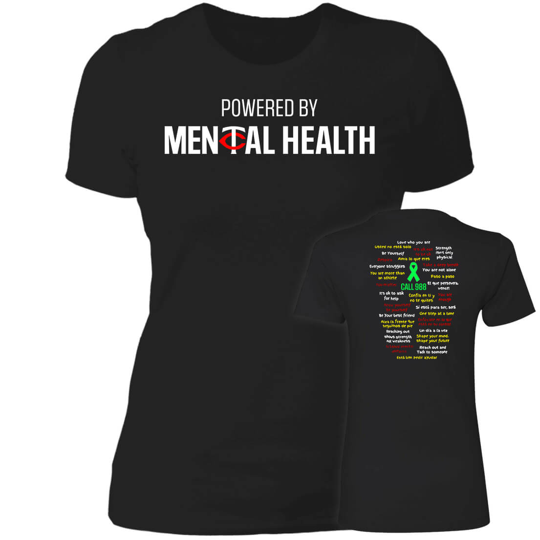 [Front+Back]Minnesota Twins Powered By Mental Health Shirt