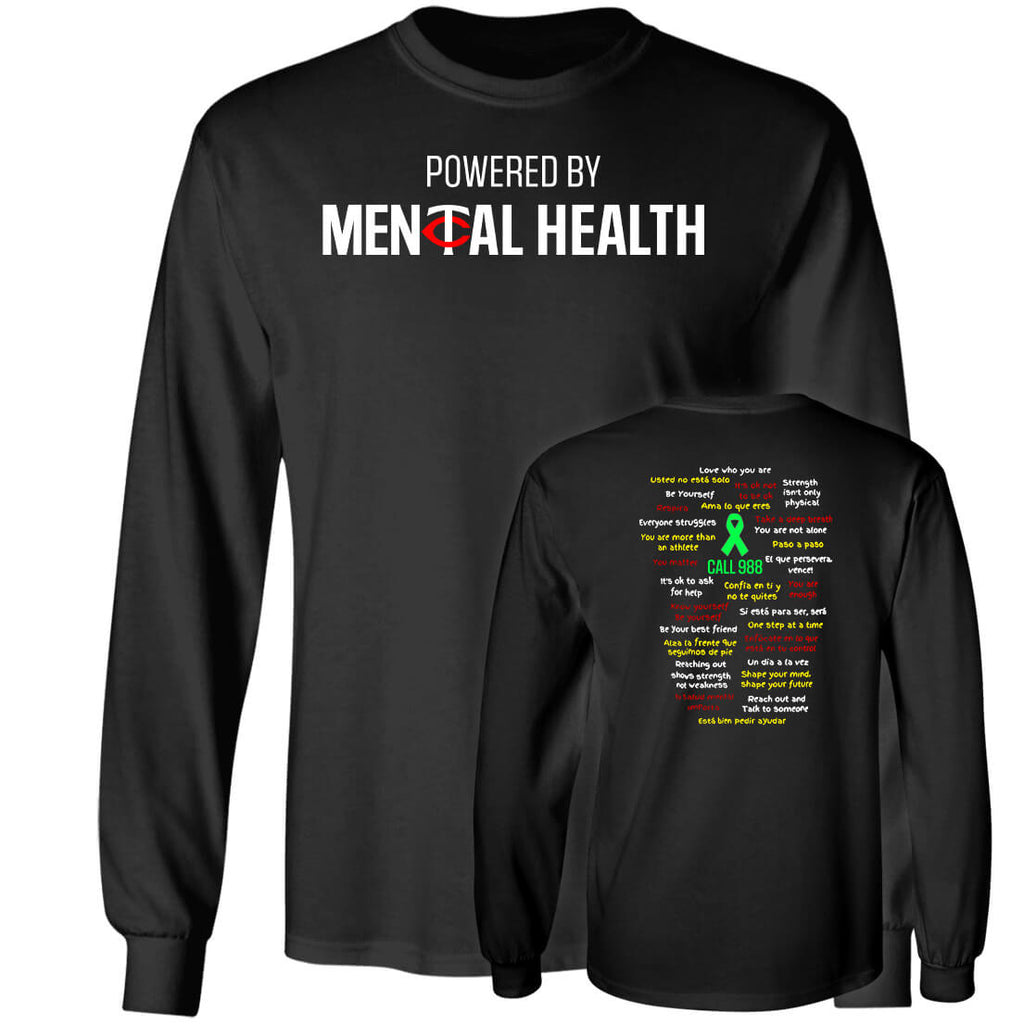 [Front+Back]Minnesota Twins Powered By Mental Health Shirt