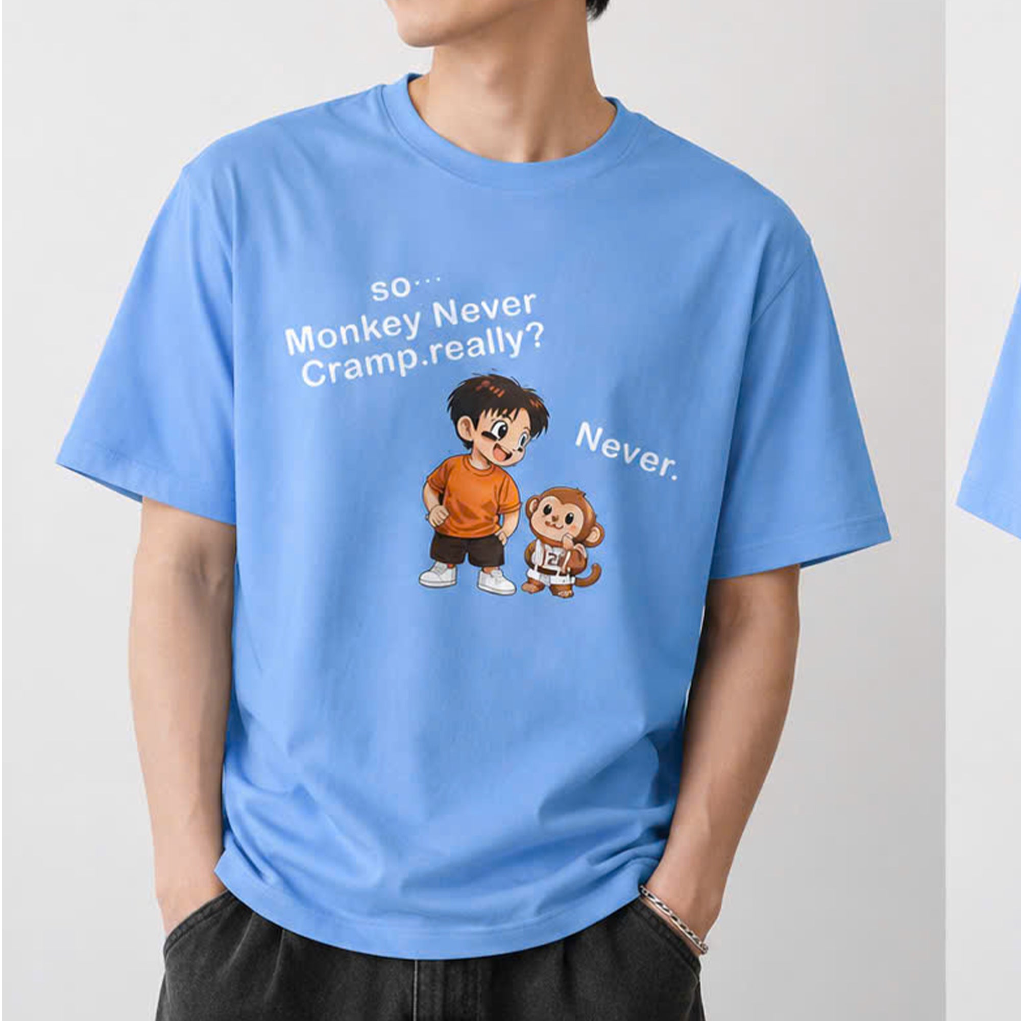 [Front+Back] Munenori Kawasaki So Monkey Never Cramps Really Never Shirt