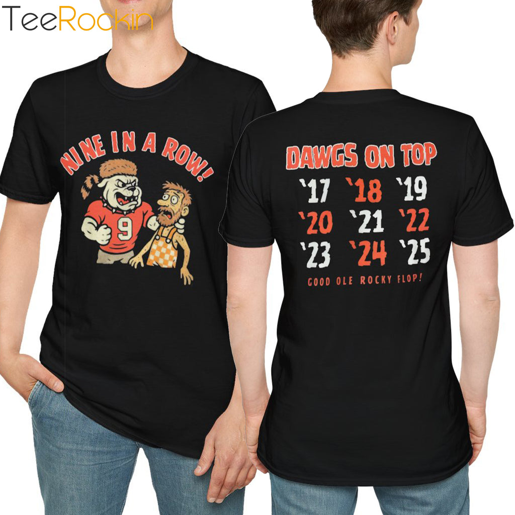 [Front+Back] Ni Ne In The Row Dawgs On Top Shirt