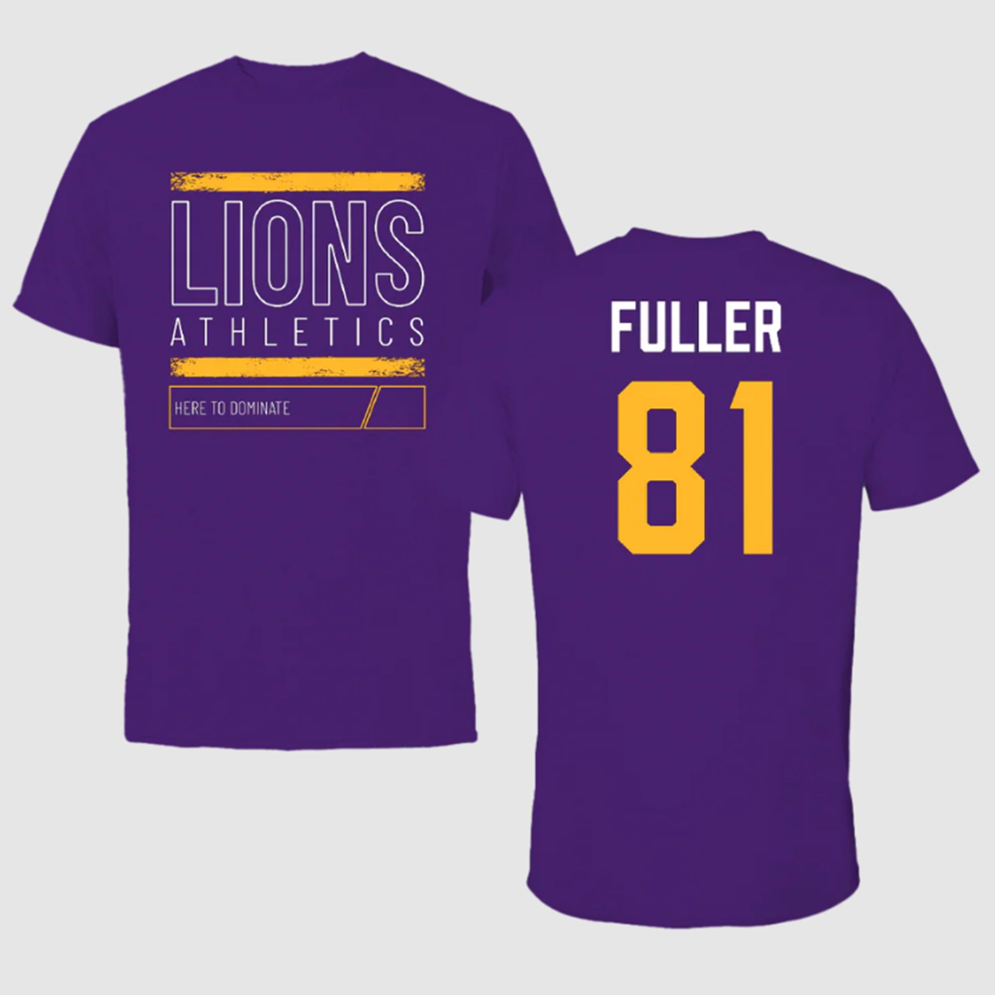 [Front+Back] North Alabama Lions Athletics Fuller Shirt