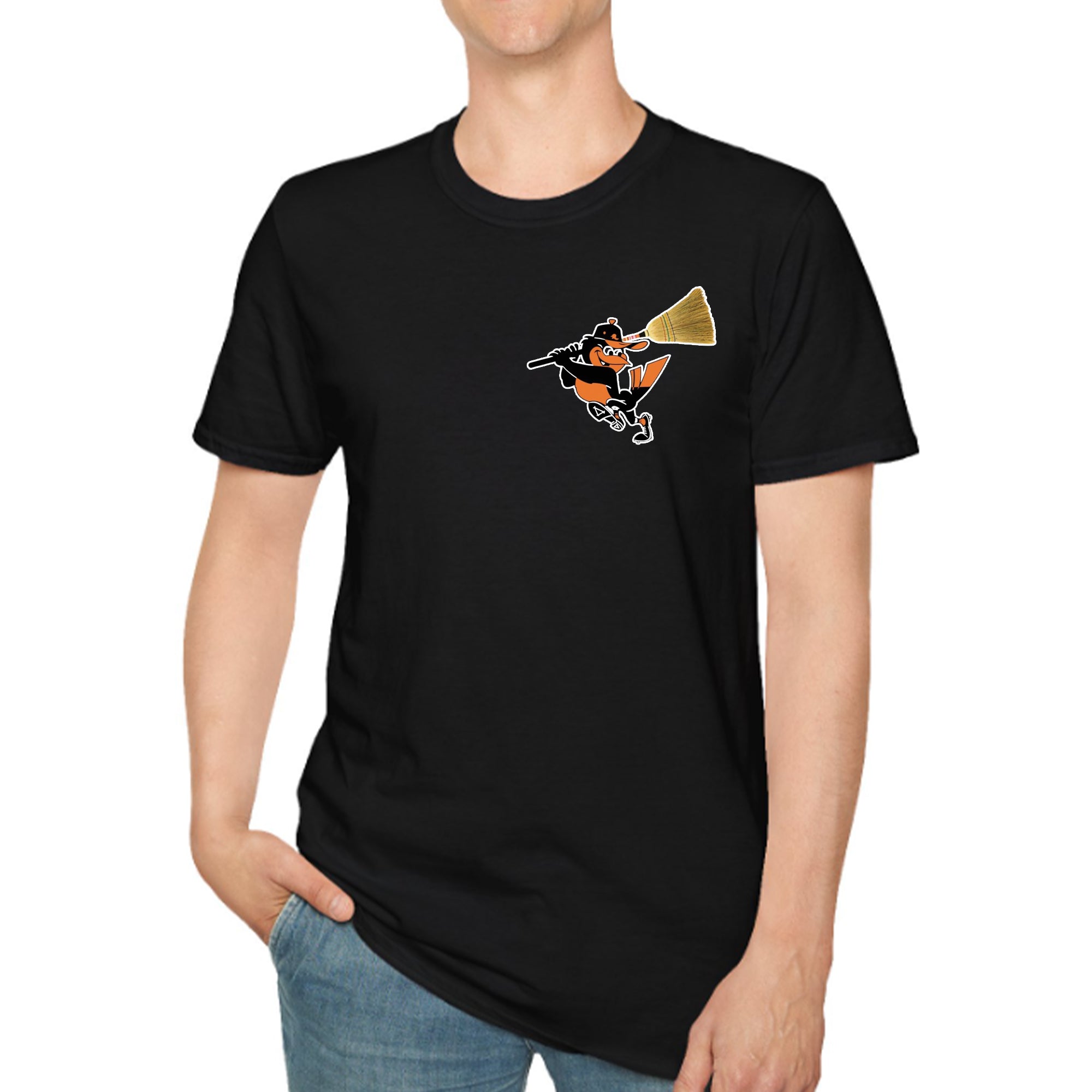 [Front+Back] Orioles Broom Service Four In A Row Shirt