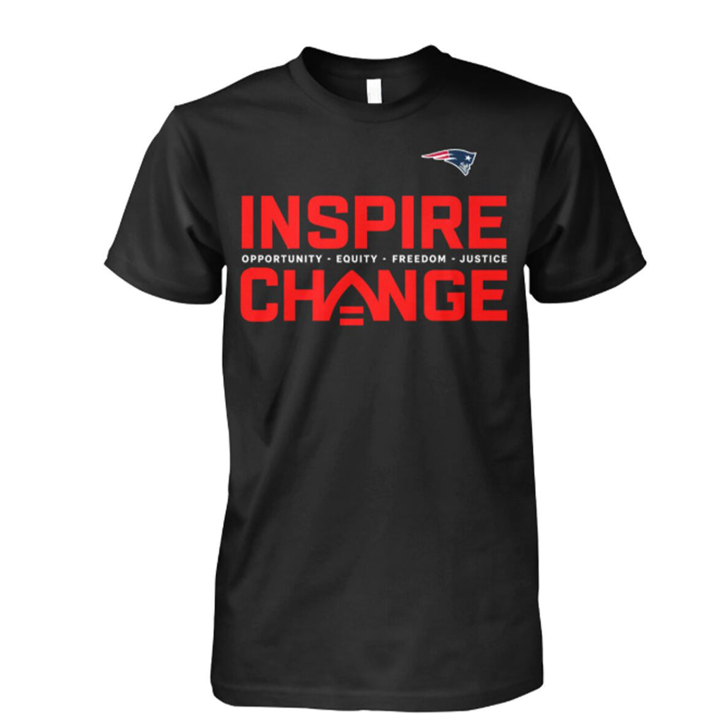 [Front+Back] Patriot Inspire Opportunity Equity Freedom Justice Change Shirt